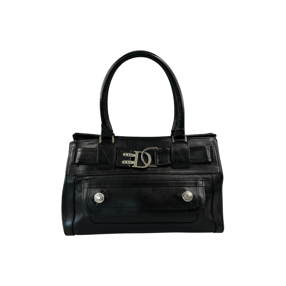 DIOR 2005 FLIGHT LEATHER HANDBAG