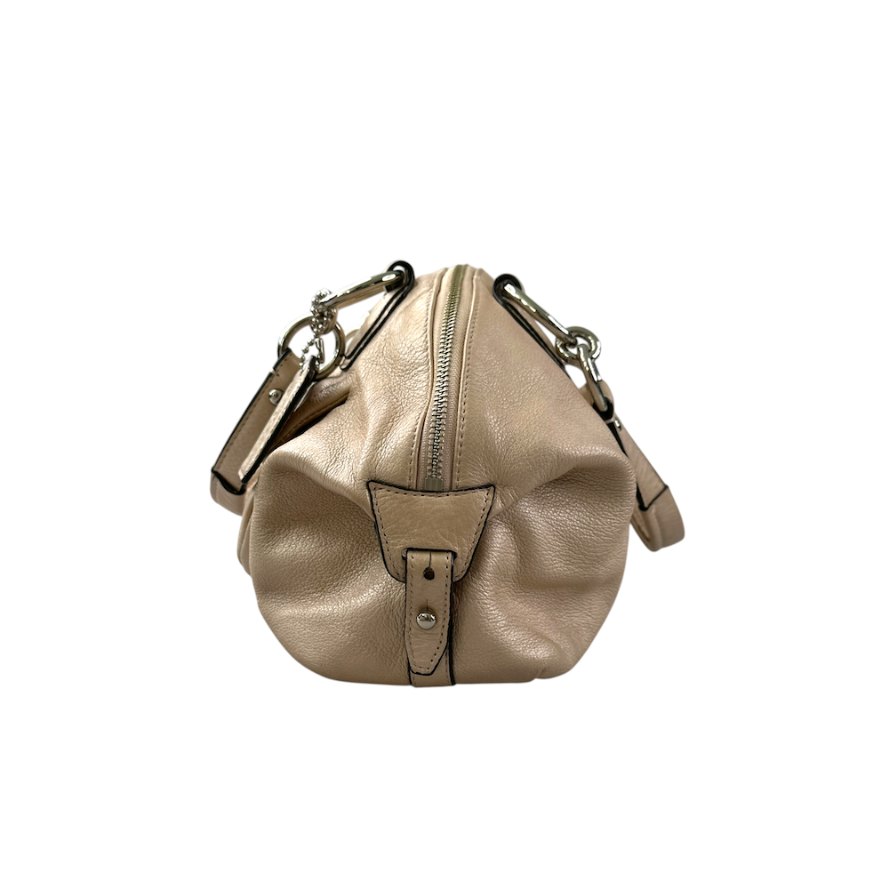 COACH LEATHER BOWLING BAG