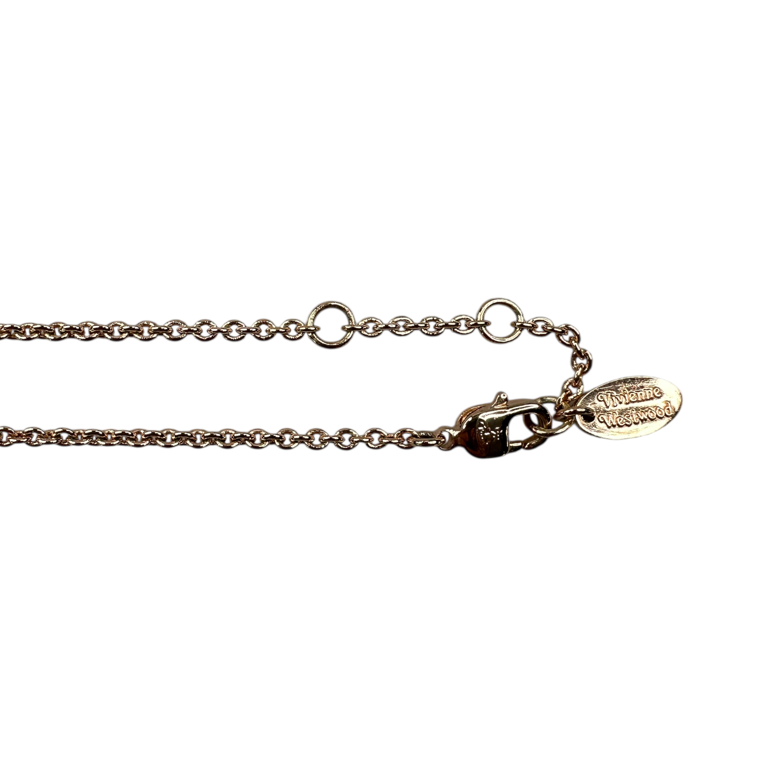 VIVIENNE WESTWOOD SMALL MAYFAIR ORB NECKLACE - ROSE GOLD