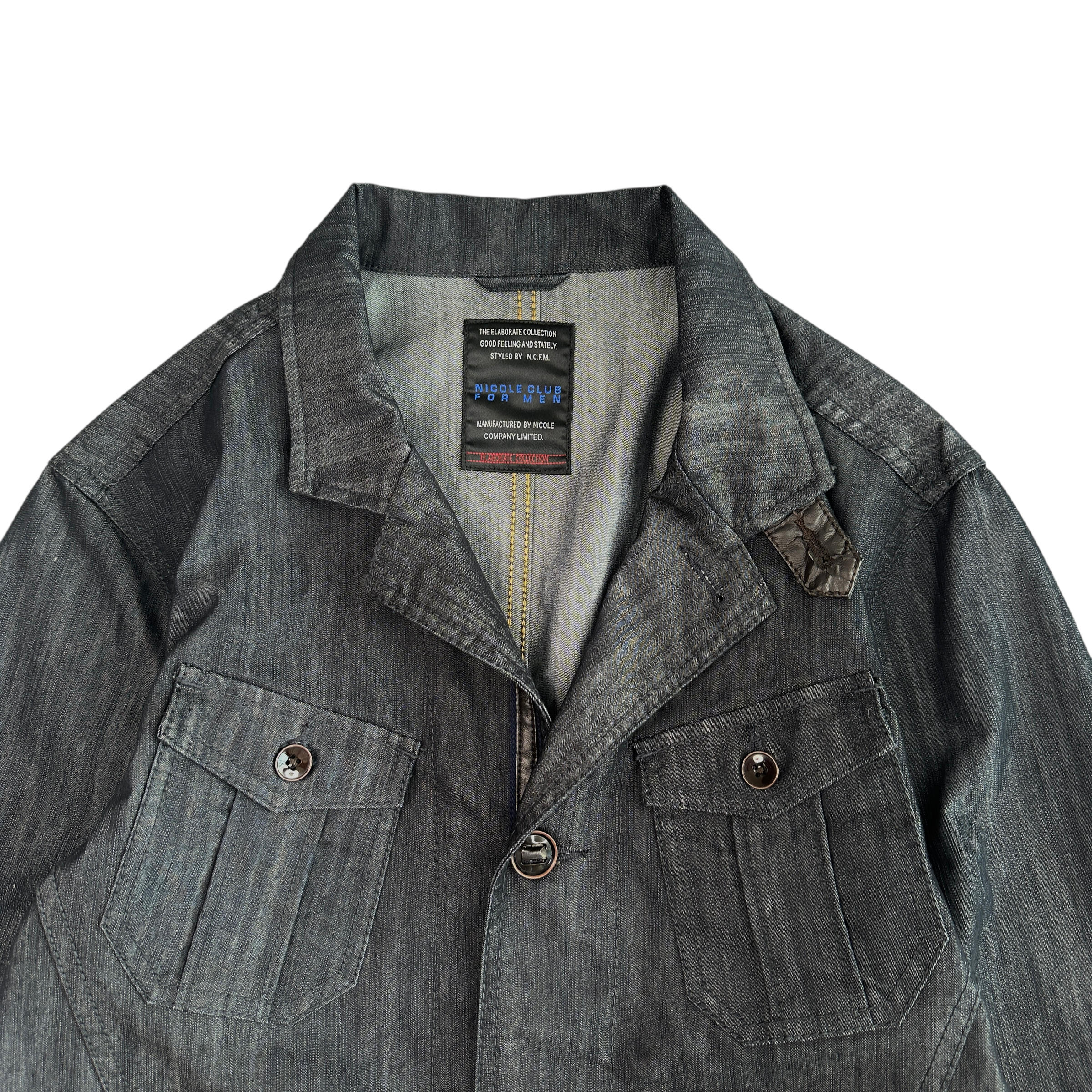 (48) NICOLE CLUB FOR MEN BUTTON UP BLAZER JACKET