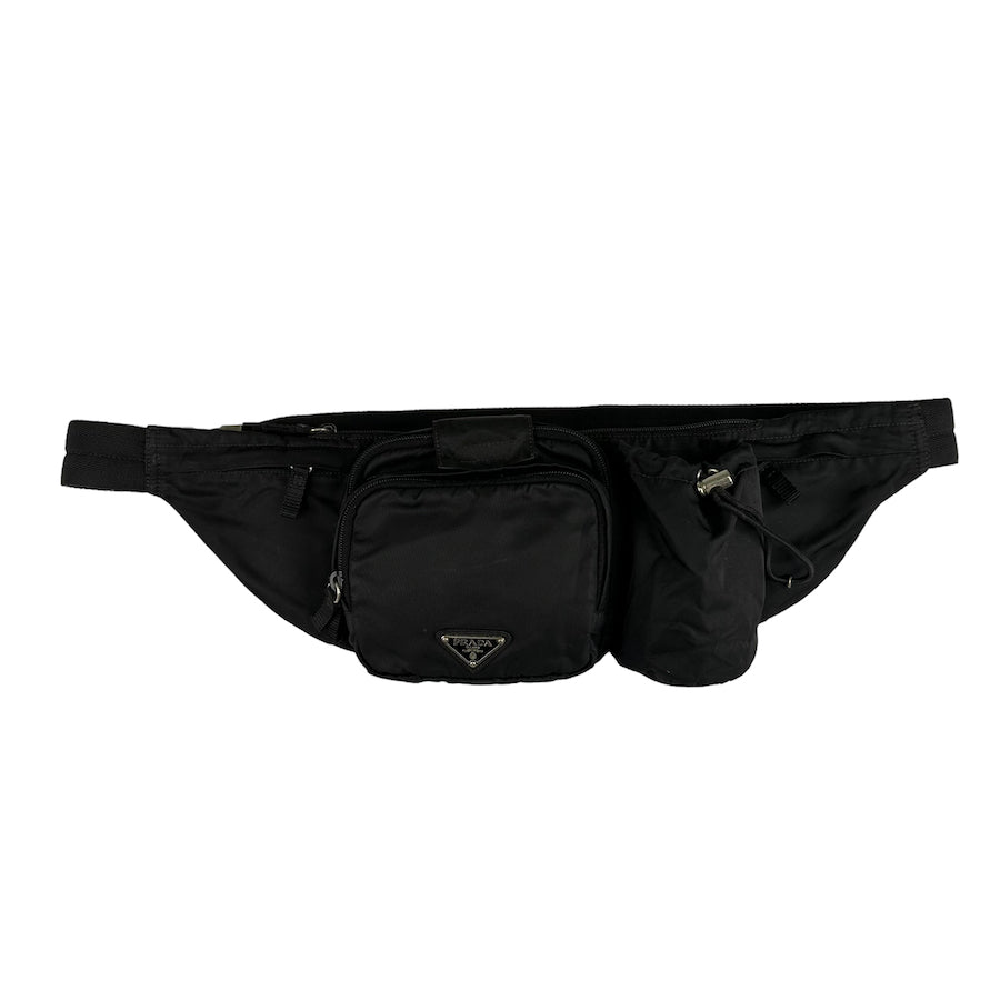 PRADA BLACK UTILITY BELT BAG 924920 – Top Floor Gallery