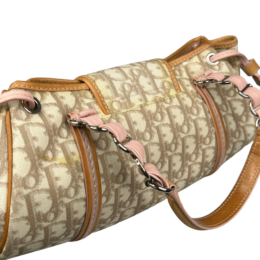 DIOR ROMANTIQUE MONOGRAM PINK/BEIGE HANDBAG