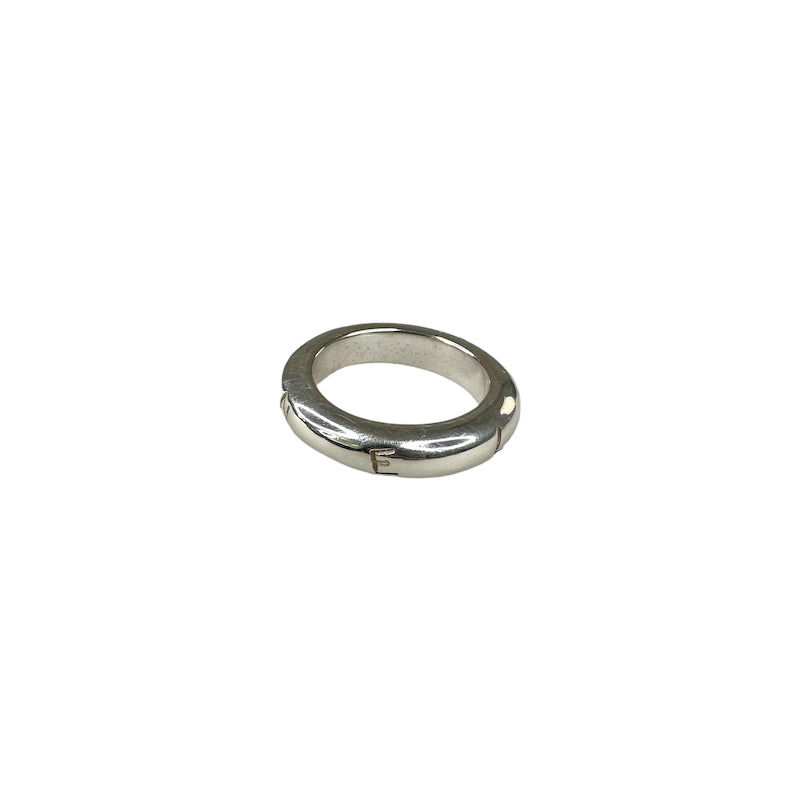 CHANEL NARROW BAND RING - STERLING SILVER