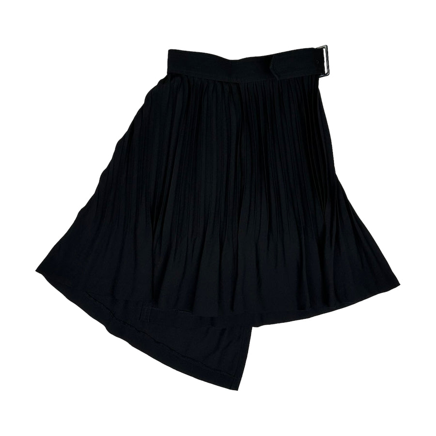 COMME DES GARCONS PLEATED BELTED SKIRT