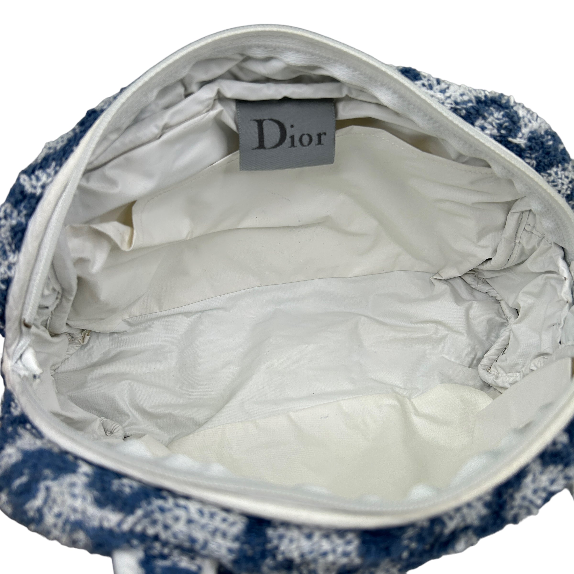 DIOR BLUE TROTTER MONOGRAM TOWEL BAG