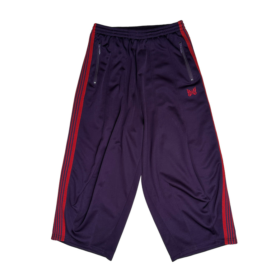 (XS) NEEDLES AW22 DARK PURPLE / RED H.D TRACK PANTS