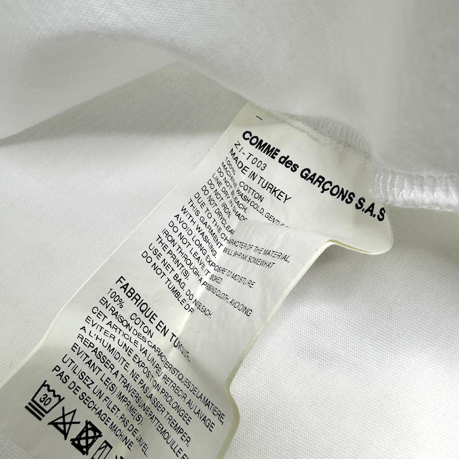 CHROME HEARTS X COMME DES GARCONS DSM TEE - WHITE
