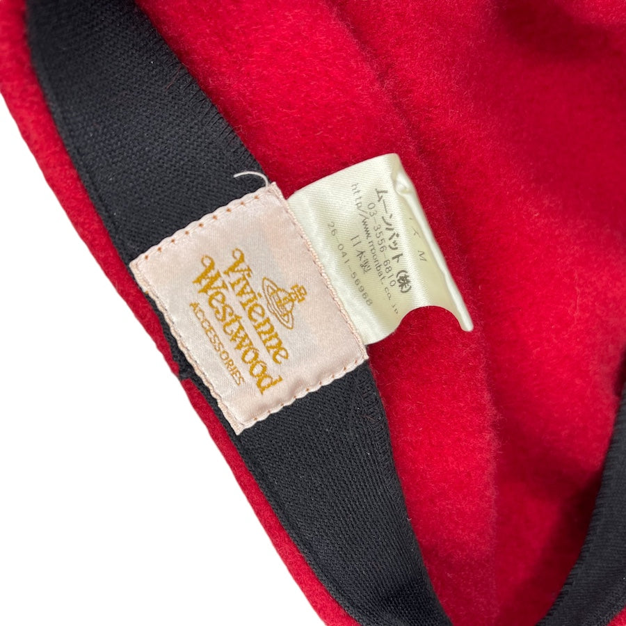 VIVIENNE WESTWOOD RED WOOLLEN BERET