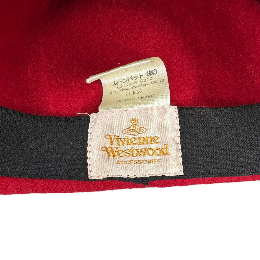 VIVIENNE WESTWOOD RED WOOLLEN BERET