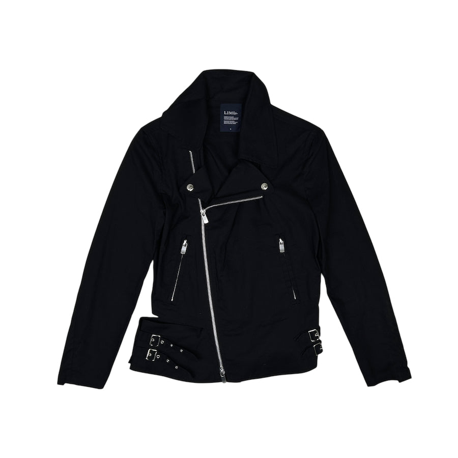 LIMI FEU ASYMMETRICAL ZIP JACKET - BLACK