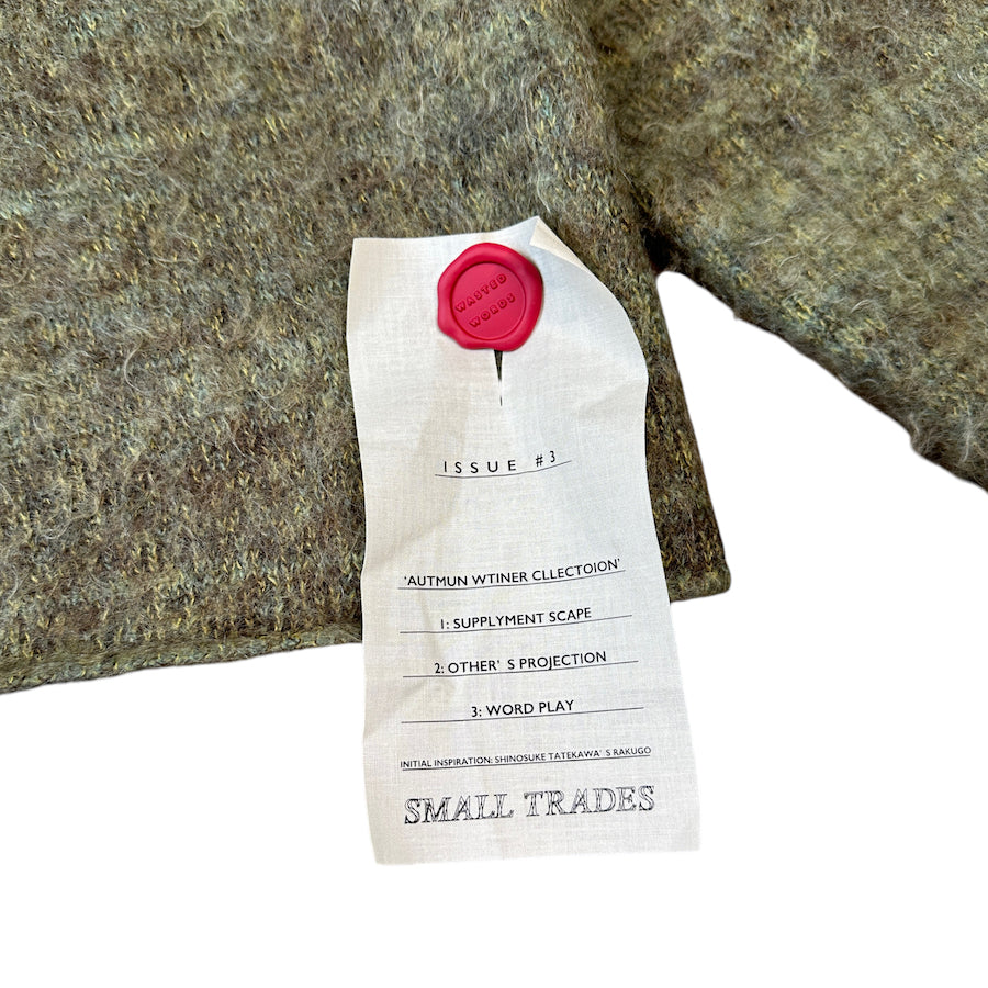 (BRAND NEW) SHINYA KOZUKA KIWI MOHAIR POLYPHONY SWEATER (L)