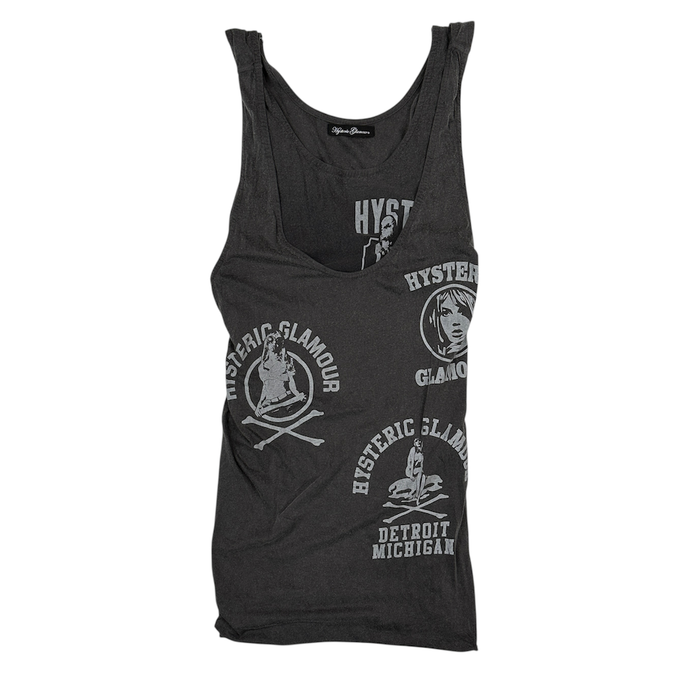 HYSTERIC GLAMOUR DOUBLE-LAYER REVERSIBLE TANK