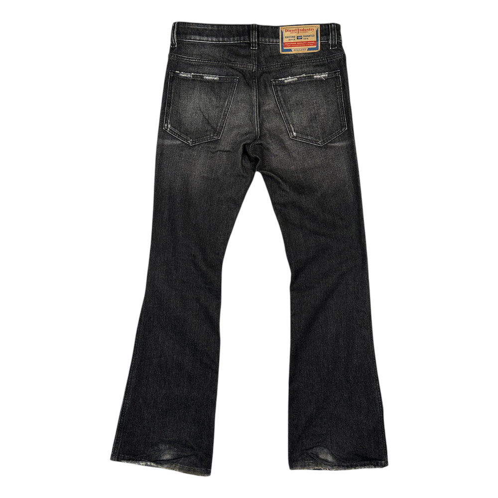 DIESEL GREY WASH FLARED DENIM