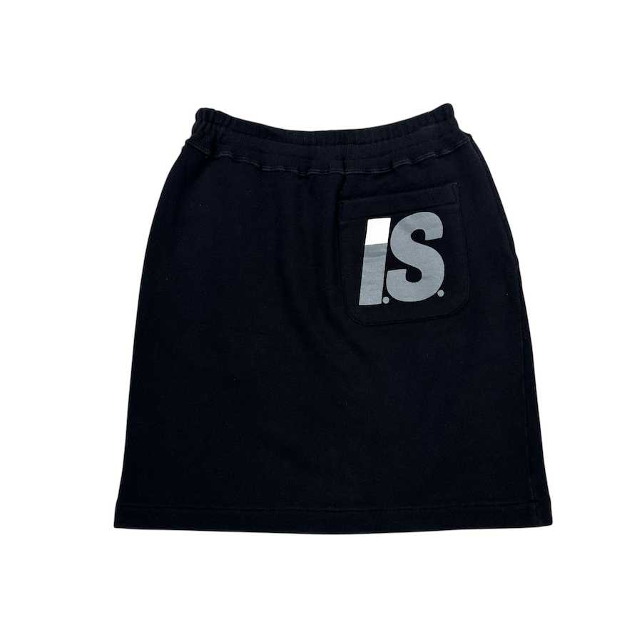ISSEY MIYAKE CHISATO TSUMORI SWEAT SKIRT - BLACK