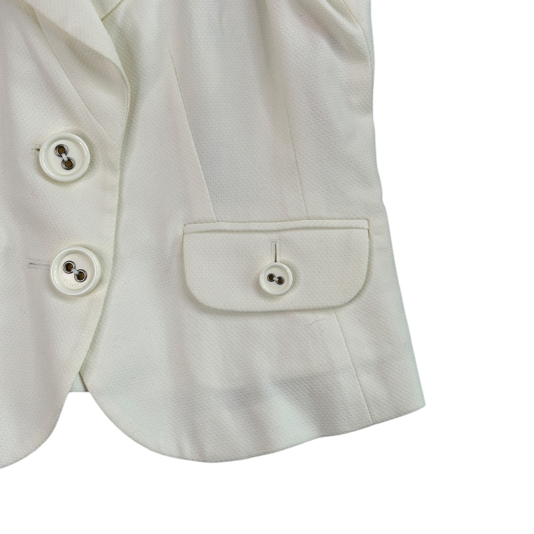 (38) BURBERRY BLUE LABEL BLAZER - WHITE
