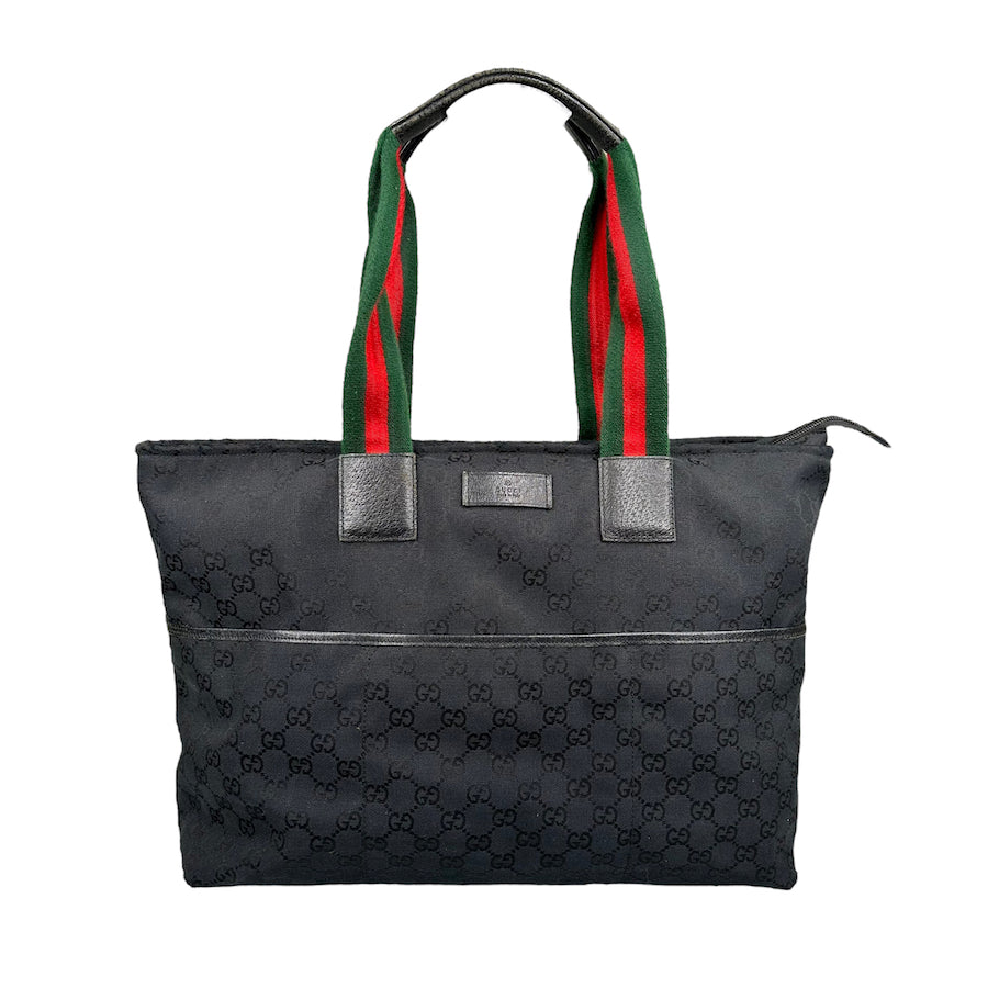 GUCCI SHERRY LINE GG CANVAS LARGE TOTE BAG