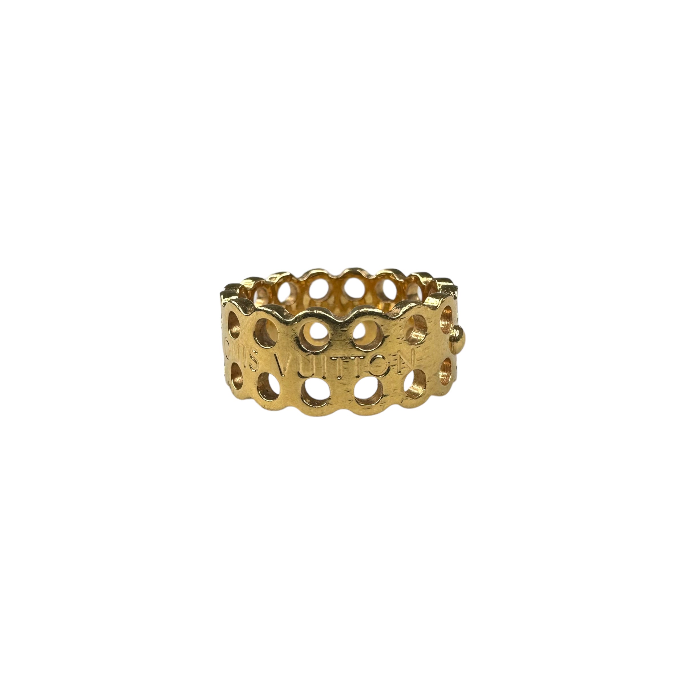 LOUIS VUITTON PINK GOLD CIRCLE RING