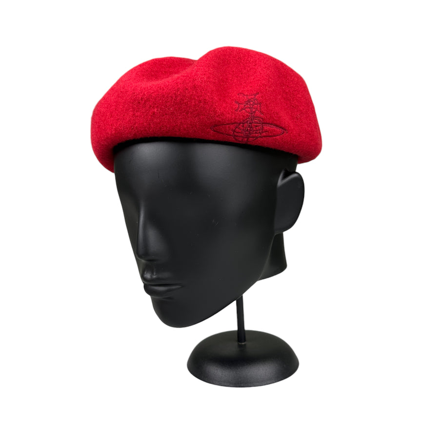 VIVIENNE WESTWOOD RED WOOLLEN BERET