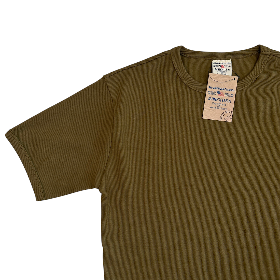 (NEW) AVIREX EVERY DAY T-SHIRT - OLIVE