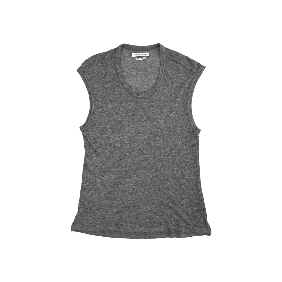 (XS) ISABEL MARANT ÉTOILE SLEEVELESS TOP - GREY
