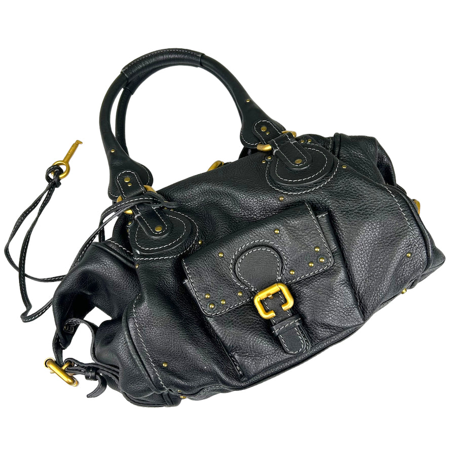 CHLOE BIG LOCK HANDBAG LEATHER