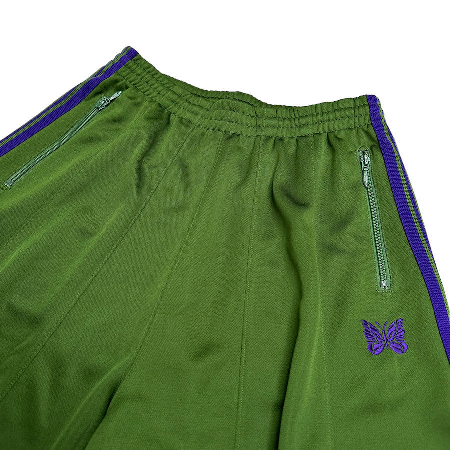 (XS) NEEDLES AW23 GREEN/PURPLE H.D TRACK PANTS