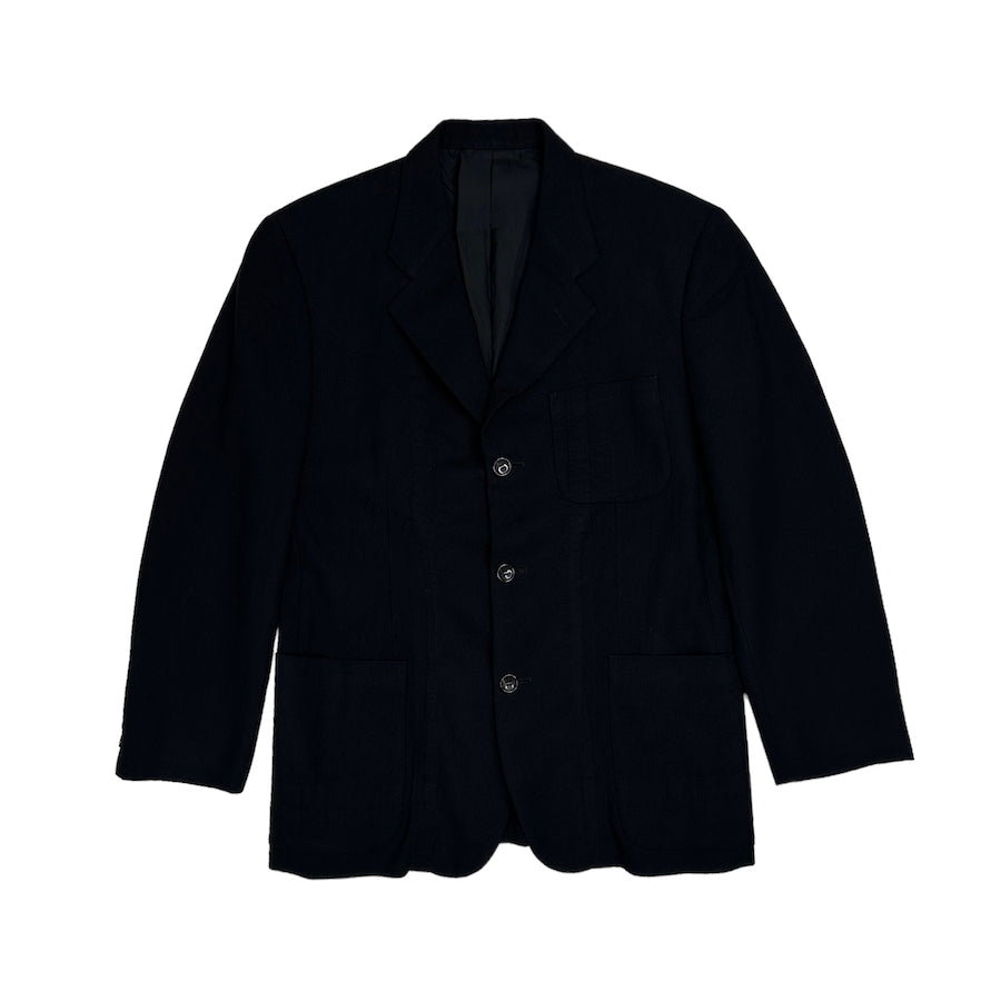 COMME DES GARÇONS HOMME 1998 WOOLLEN BLAZER - BLACK