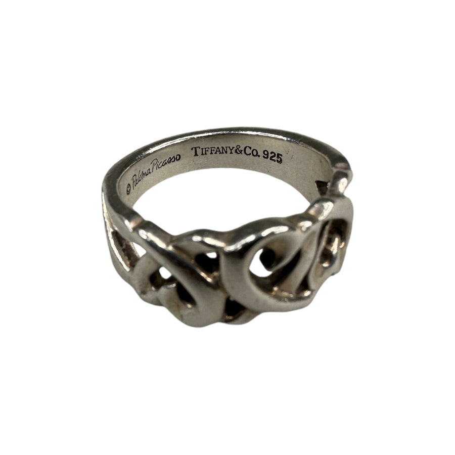 TIFFANY & CO LOVING HEART BAND RING - 925 SILVER