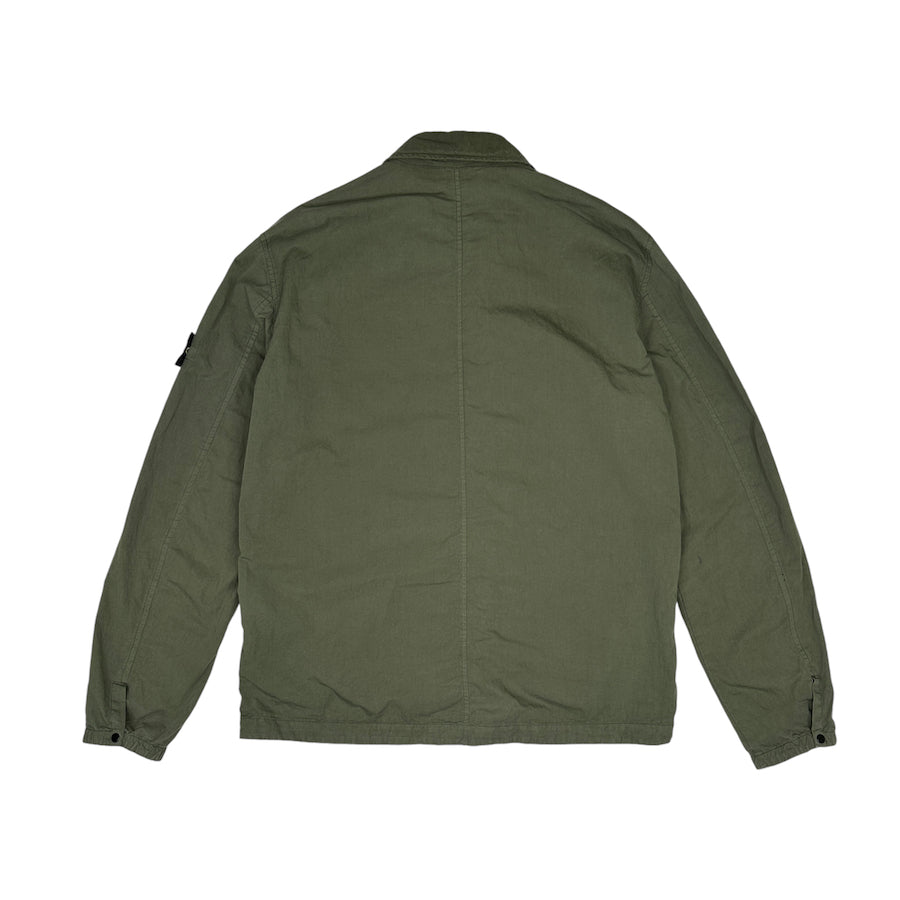 STONE ISLAND SS20 NYLON COTTON JACKET - GREEN