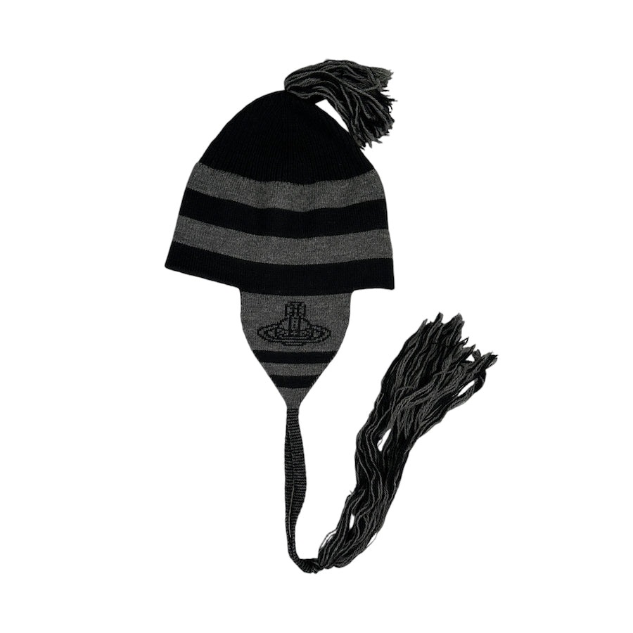 (BRAND NEW) VIVIENNE WESTWOOD GREY TASSLE BEANIE