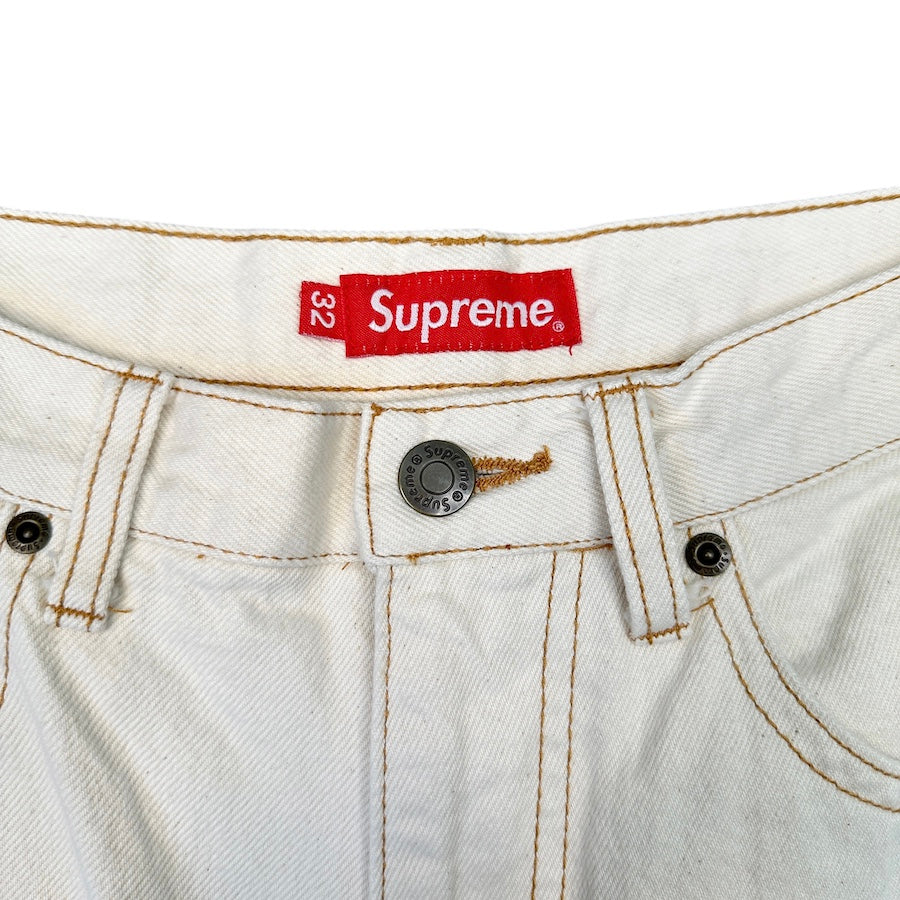 SUPREME SS22 CUTOFF DOUBLE KNEE PAINTER SHORTS