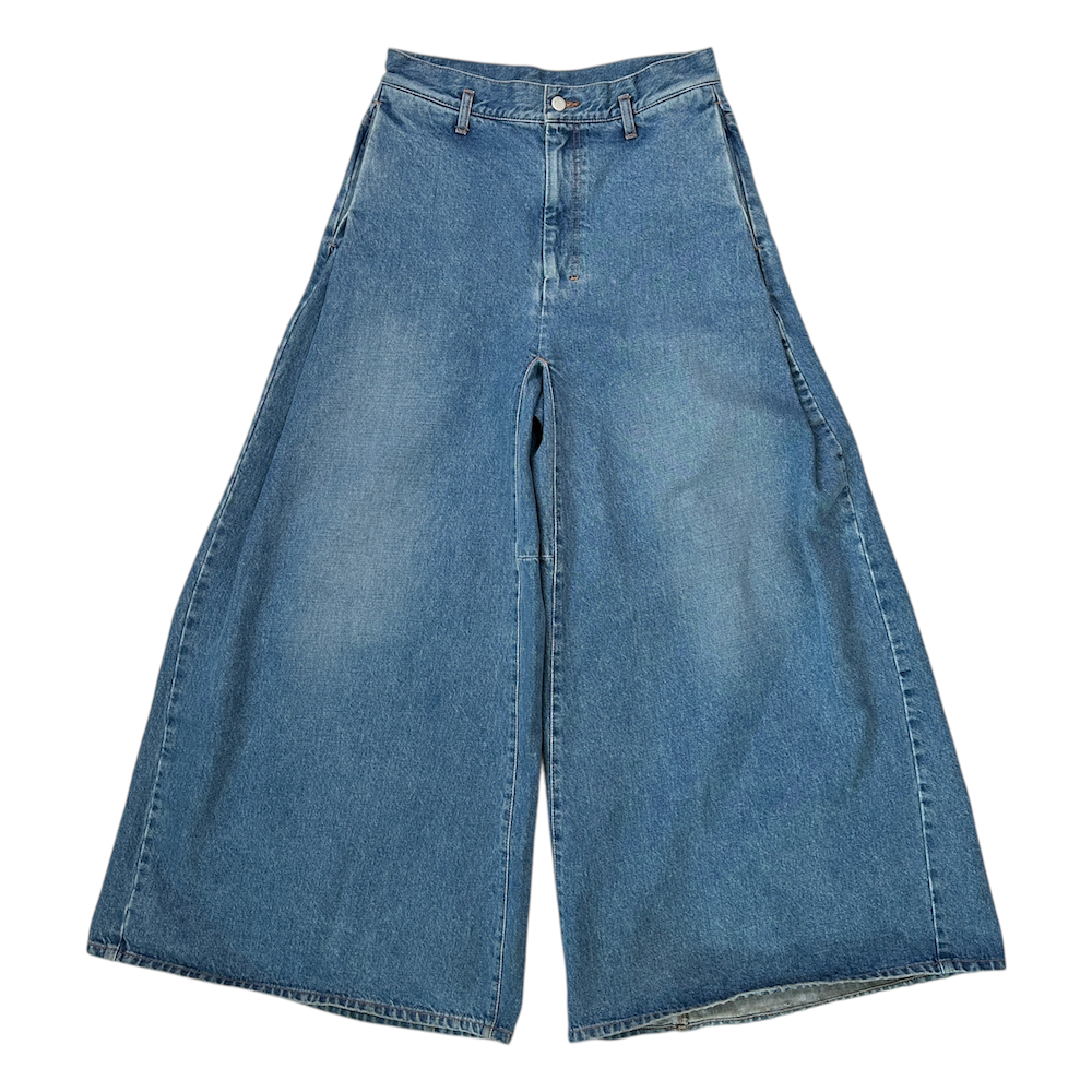 SHINYA KOZUKA ULTRA-WIDE DENIM ORDINARY CITY PANTALON