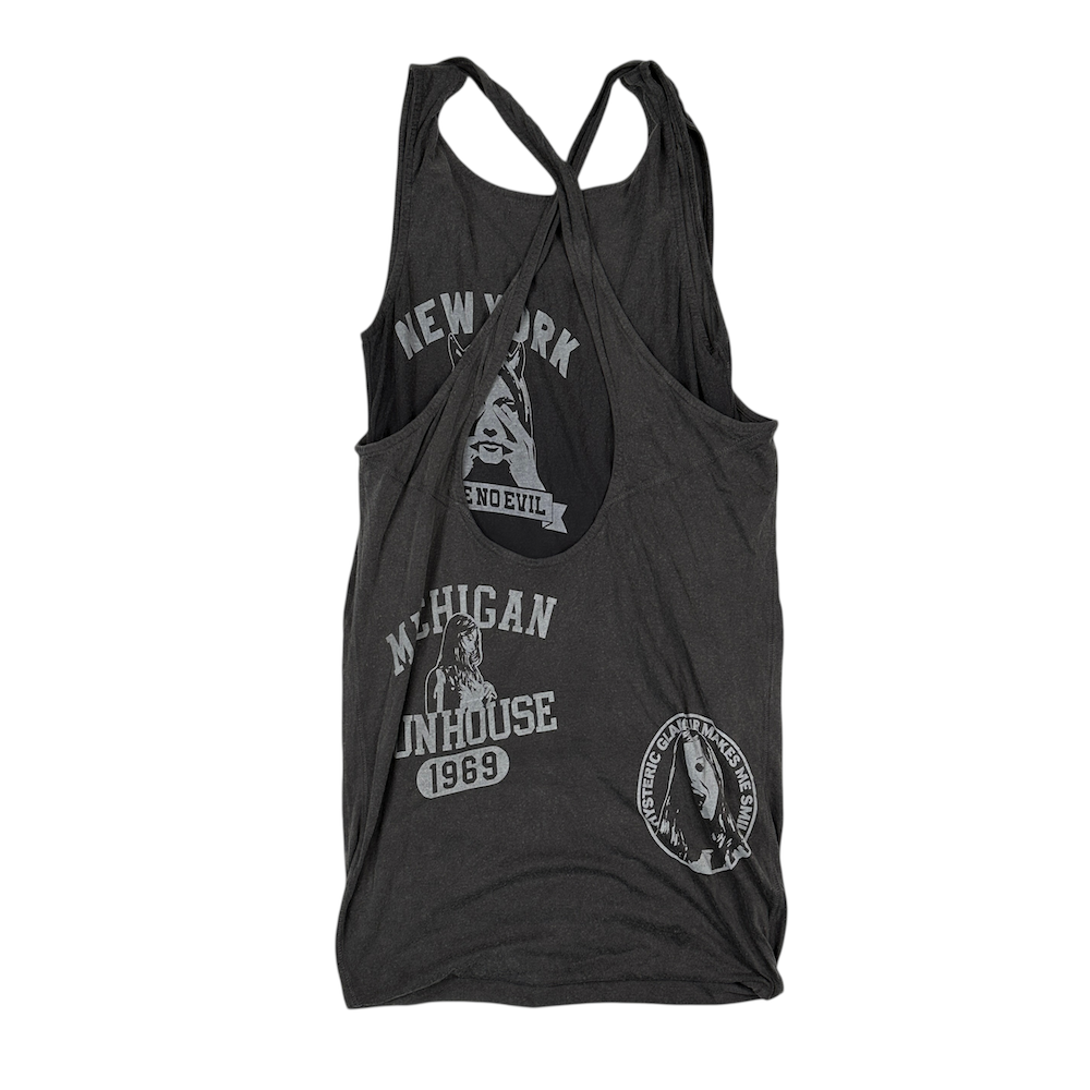 HYSTERIC GLAMOUR DOUBLE-LAYER REVERSIBLE TANK