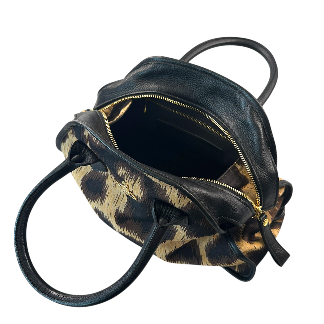 VIVIENNE WESTWOOD LEOPARD PRINT YASMIN BAG
