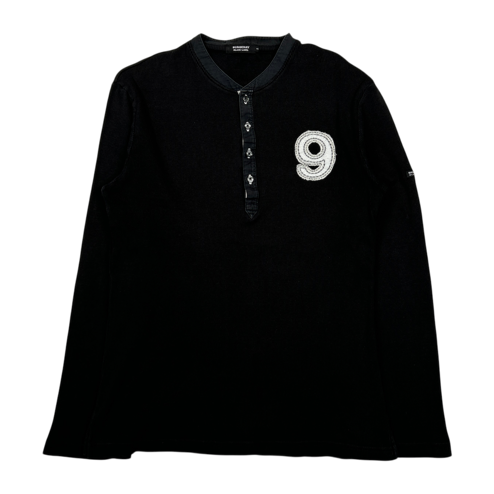 (2) BURBERRY BLACK LABEL HENLEY LONG SLEEVE