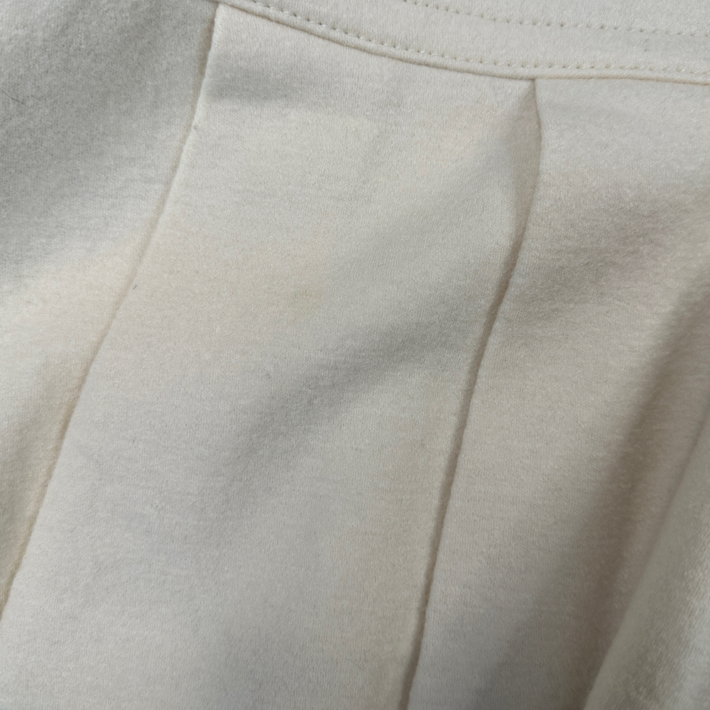 (36) BURBERRY BLUE LABEL WOOL SKIRT - CREAM