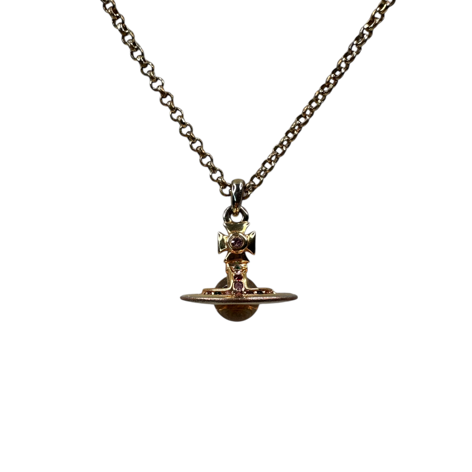 VIVIENNE WESTWOOD PETITE ORB NECKLACE - GOLD PLATED (I)