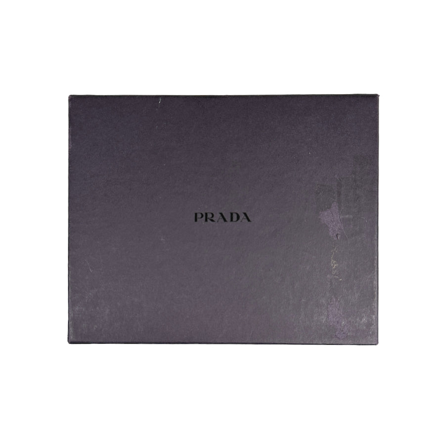 PRADA BLACK SAFFIANO LEATHER ZIP WALLET W/ BOX