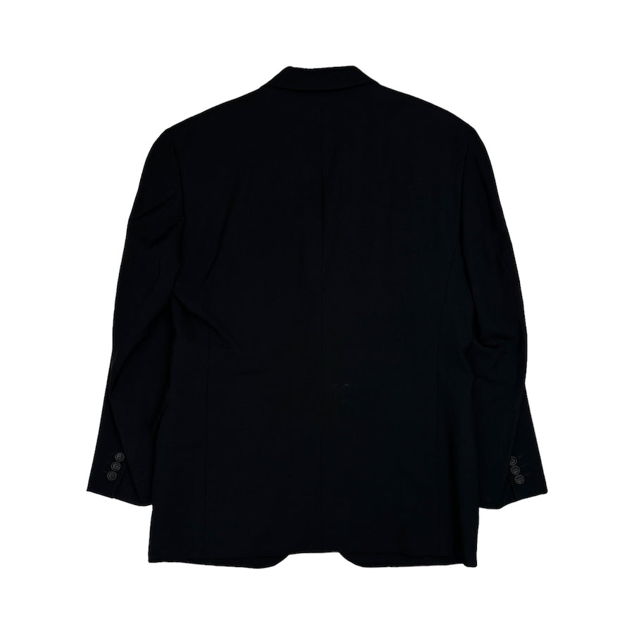 ISSEY MIYAKE WHITE LABEL WOOL/CASHMERE BLAZER - BLACK