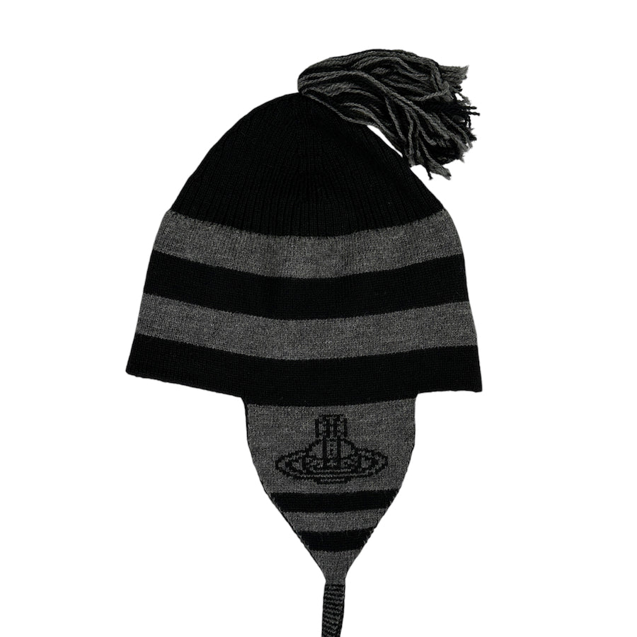 (BRAND NEW) VIVIENNE WESTWOOD GREY TASSLE BEANIE