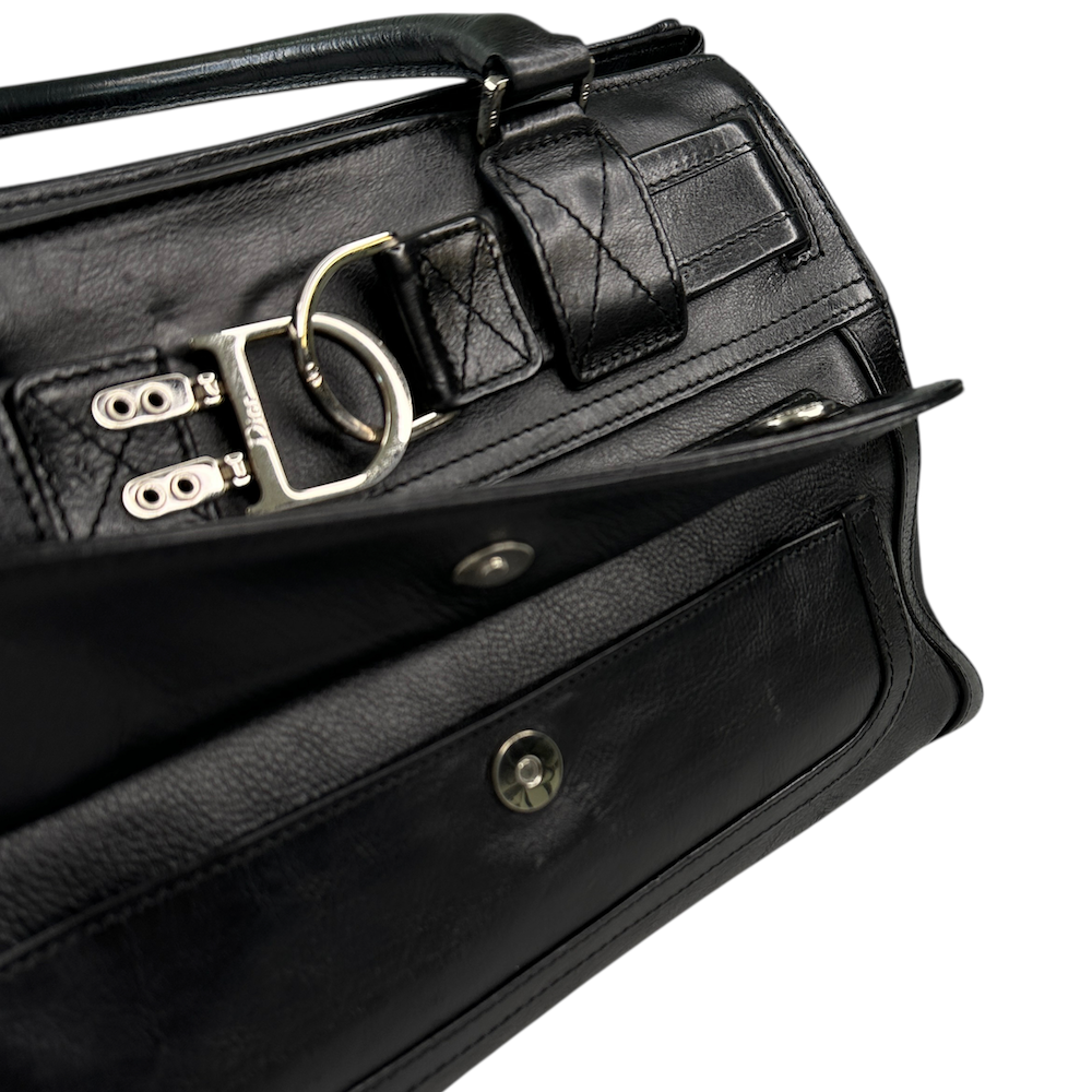 DIOR 2005 FLIGHT LEATHER HANDBAG