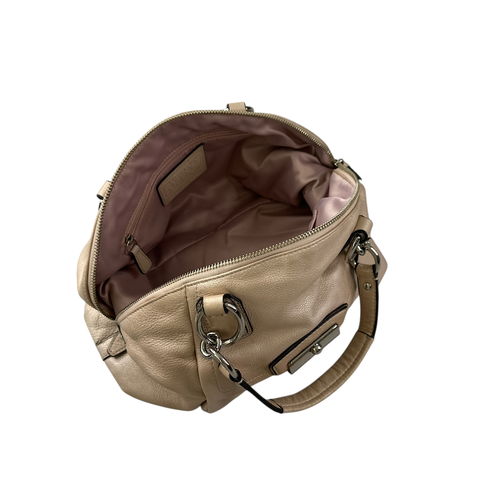 COACH LEATHER BOWLING BAG