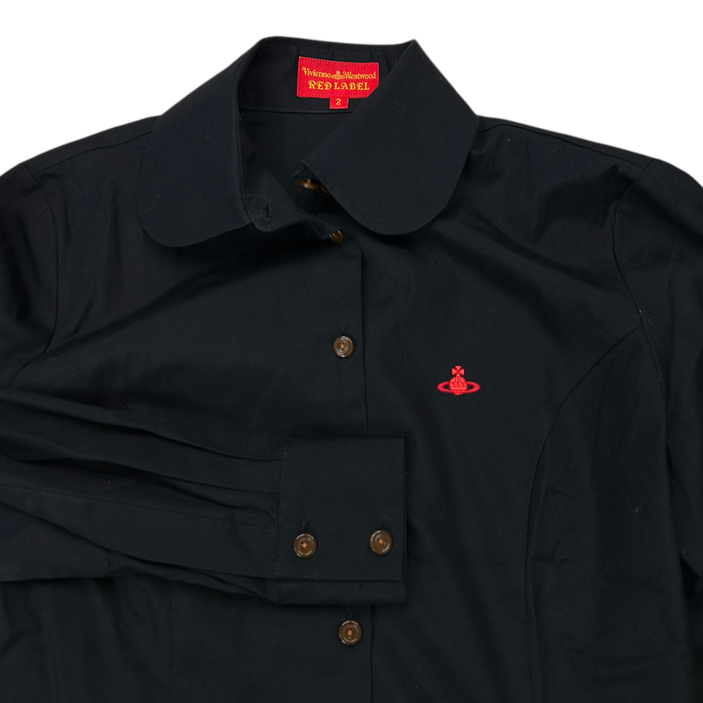 Vivienne Westwood RED LABEL 長袖シャツ 2 2) VIVIENNE WESTWOOD RED LABEL CINCHED BUTTON SHIRT – Top Floor