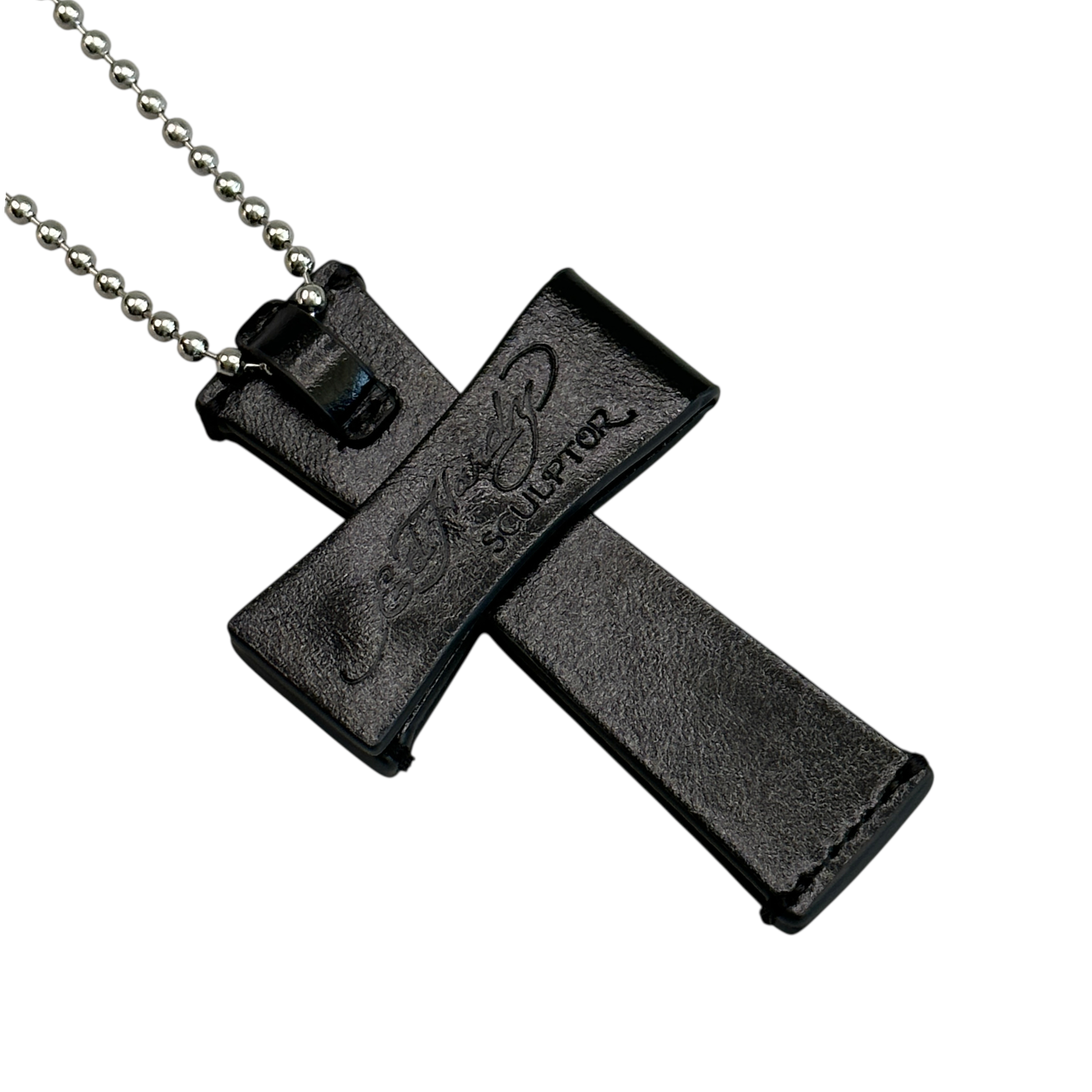 SCULPTOR X ED HARDY LEATHER STRAP WALLET - BLACK