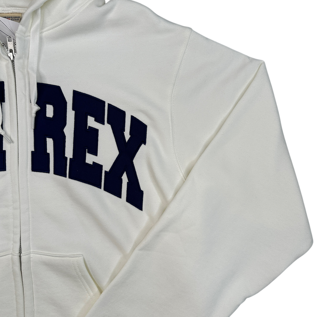 (NEW) AVIREX LOGO ZIP HOODIE - WHITE