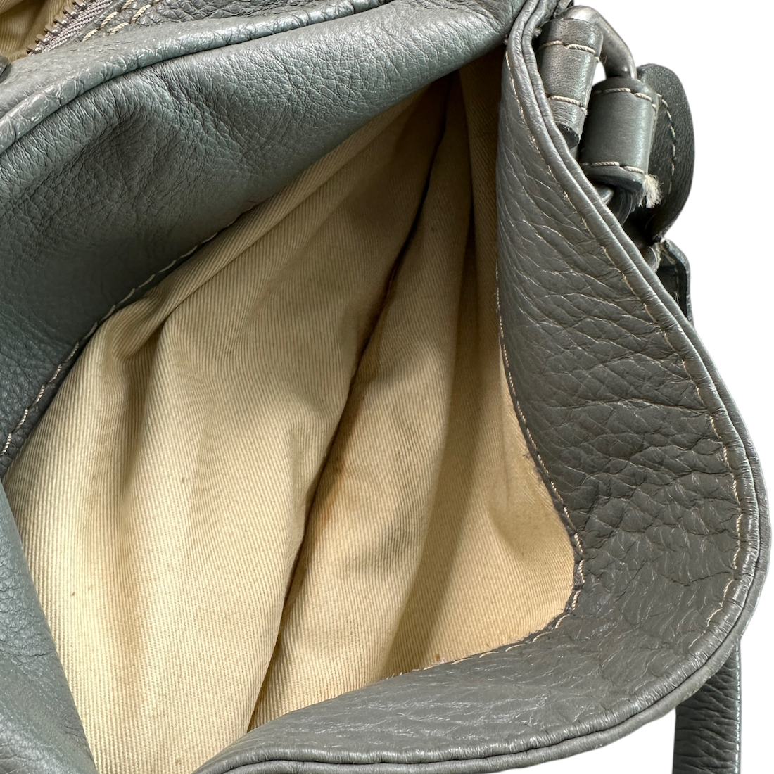 CHLOE PADDINGTON BAG - STONE GREY / SILVER