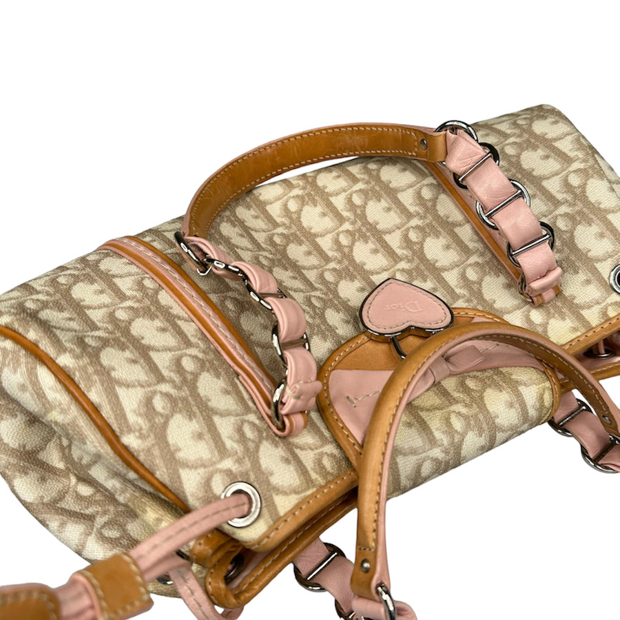 DIOR ROMANTIQUE MONOGRAM PINK/BEIGE HANDBAG