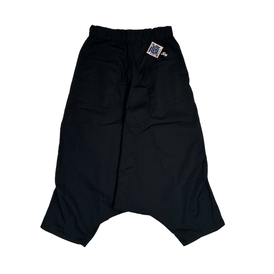 KAPITAL COMBED COTTON EASY BEACH PANTS - BLACK