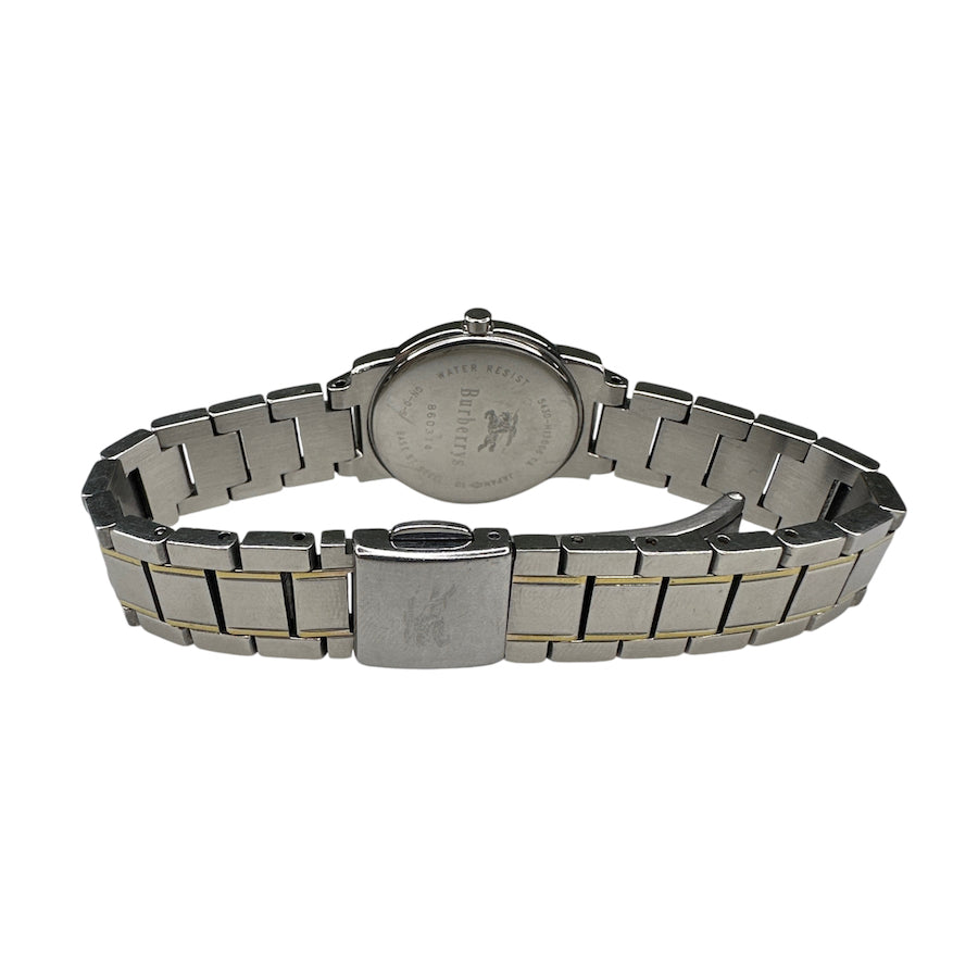 BURBERRY TWO-TONE QUARTZ MOVEMENT WATCH