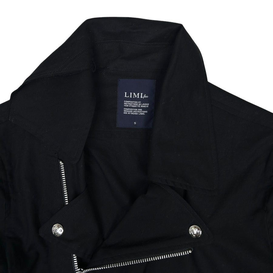 LIMI FEU ASYMMETRICAL ZIP JACKET - BLACK